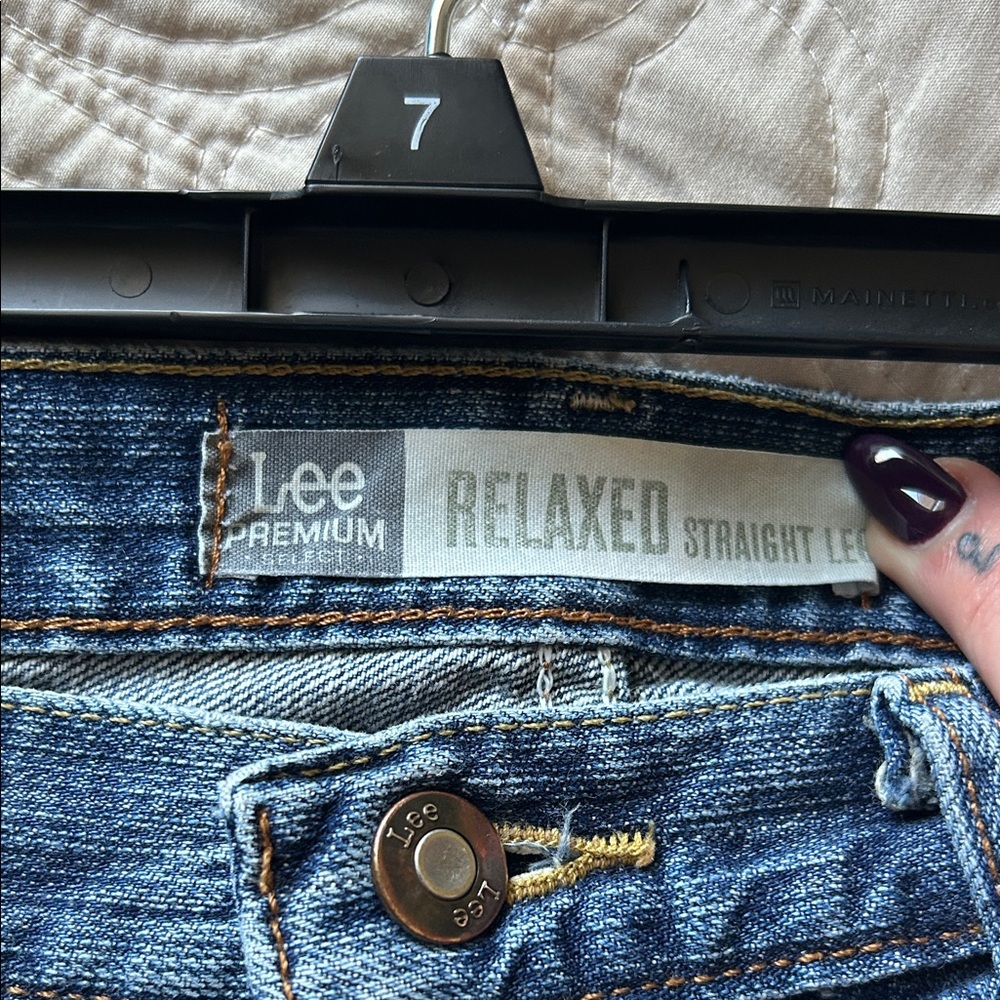 Lee Relaxed Fit Blue Jeans for Men Size 38x34 - Picture 2 of 8